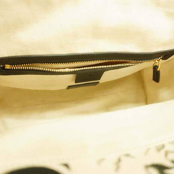 GUCCI Authentic Black Canvas Tote Bag - Picture 4 of 11